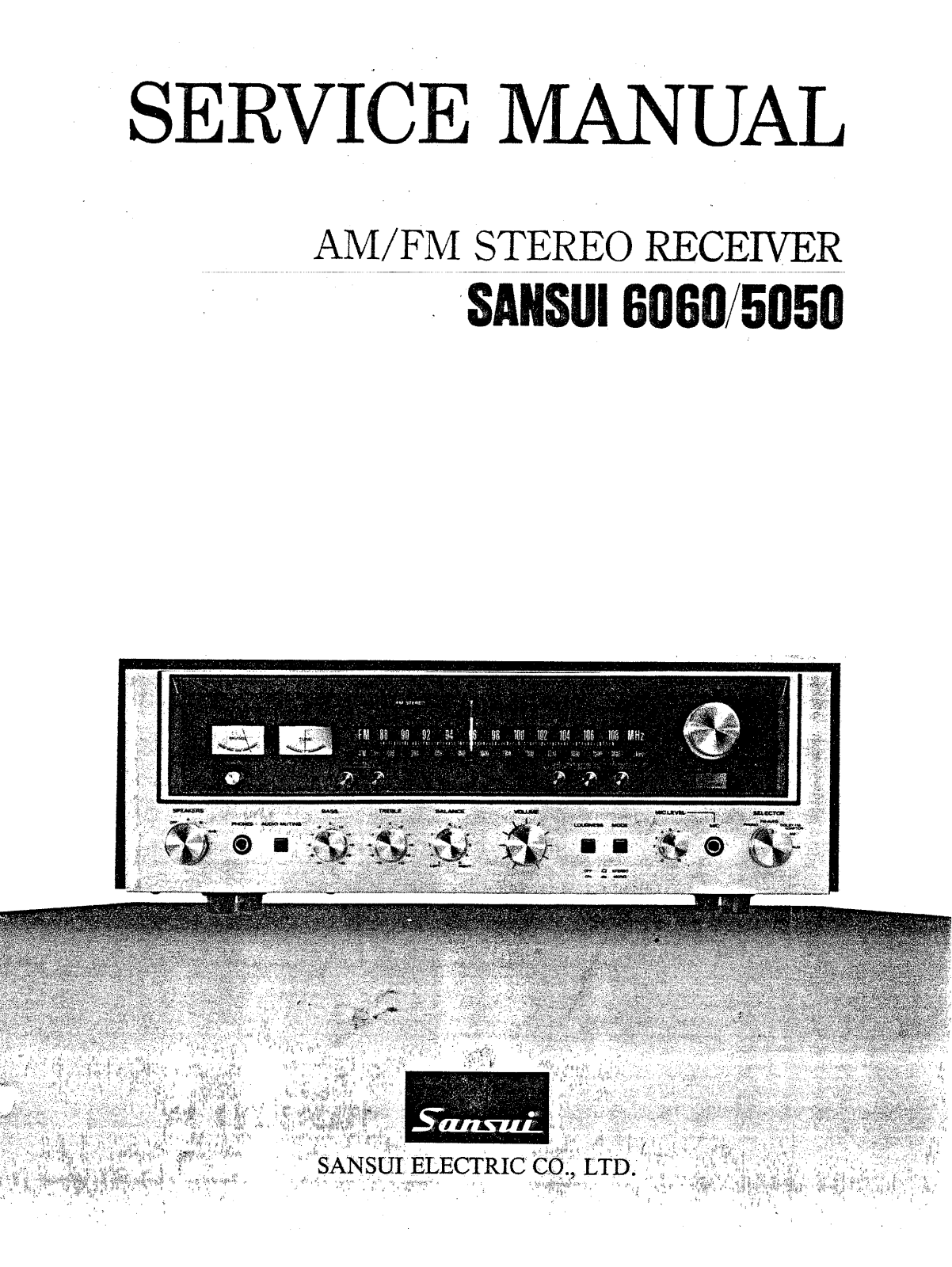 Sansui 6060, 5050 Service manual