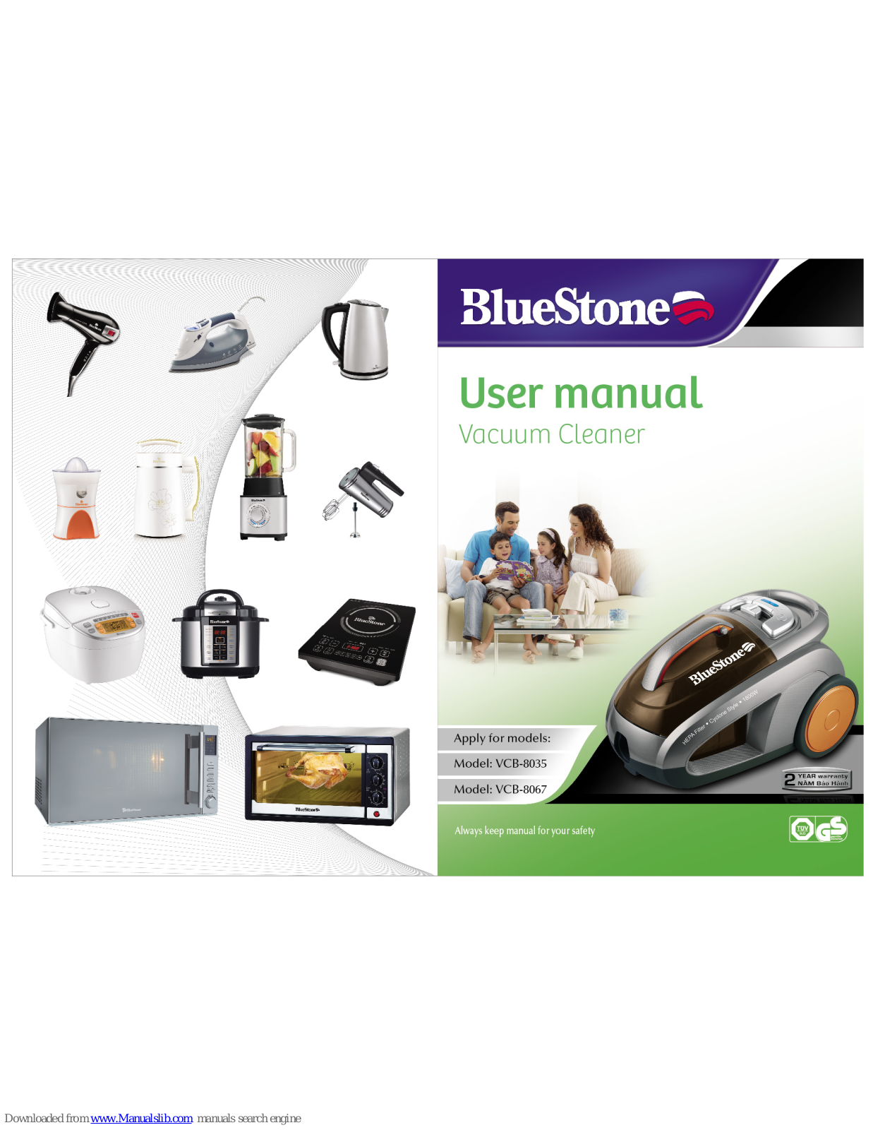 Bluestone VCB-8035, VCB-8067 User Manual - ManualMachine.com