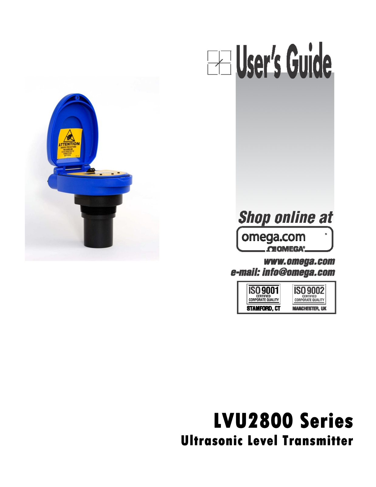 Omega Products LVU2810 Installation  Manual