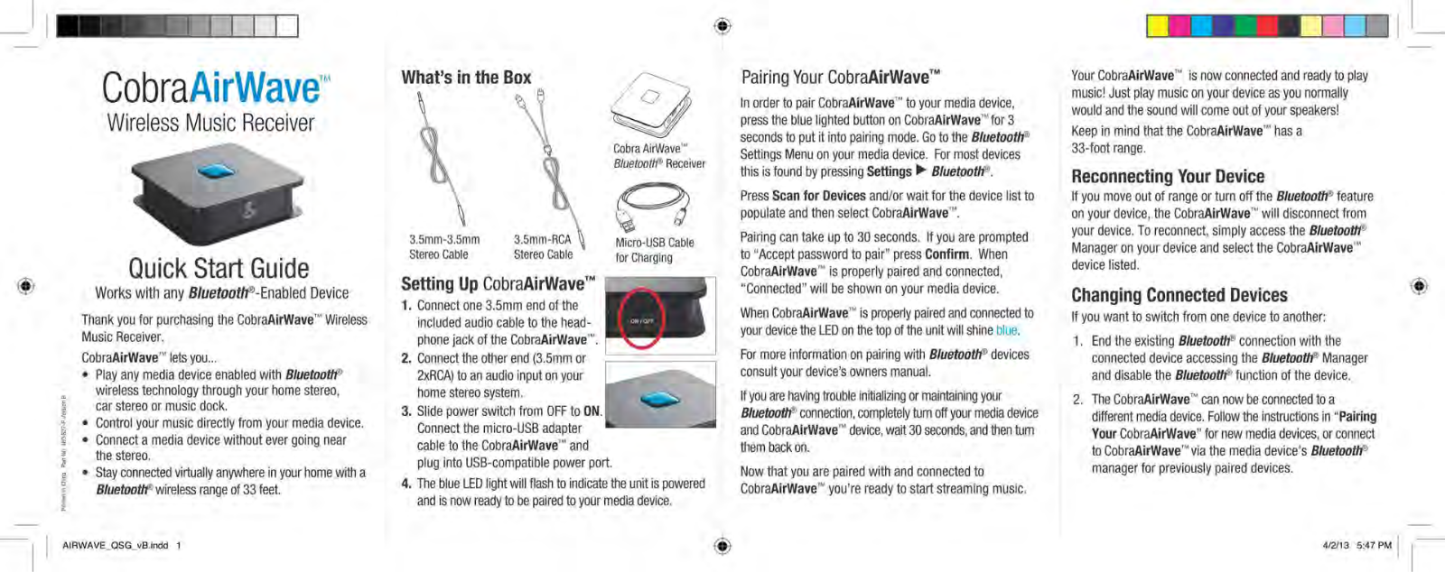 Cobra Electronics AIR1A User Manual