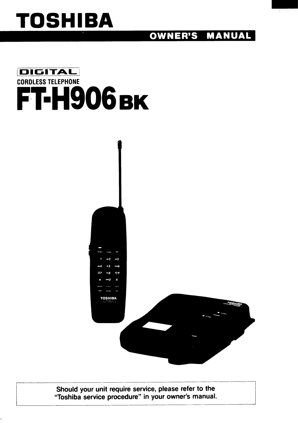 Toshiba FTH906BK User Manual