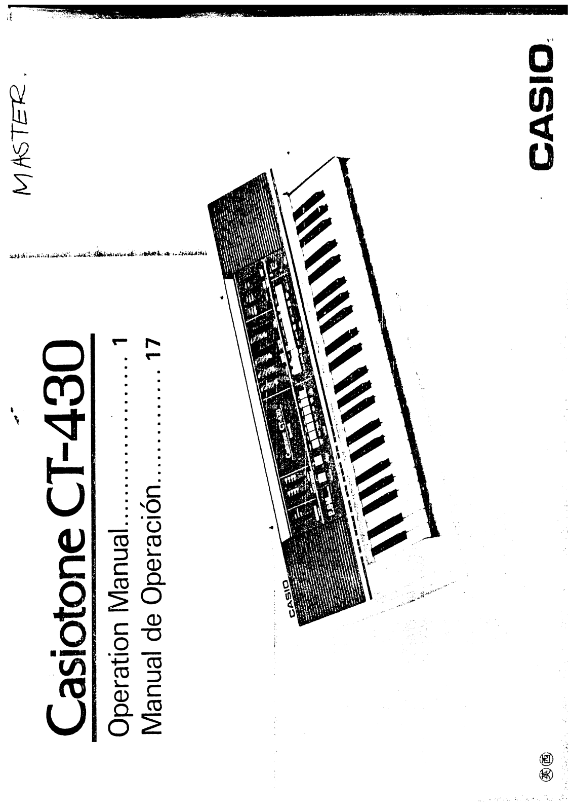 Casio CT-430 User Manual