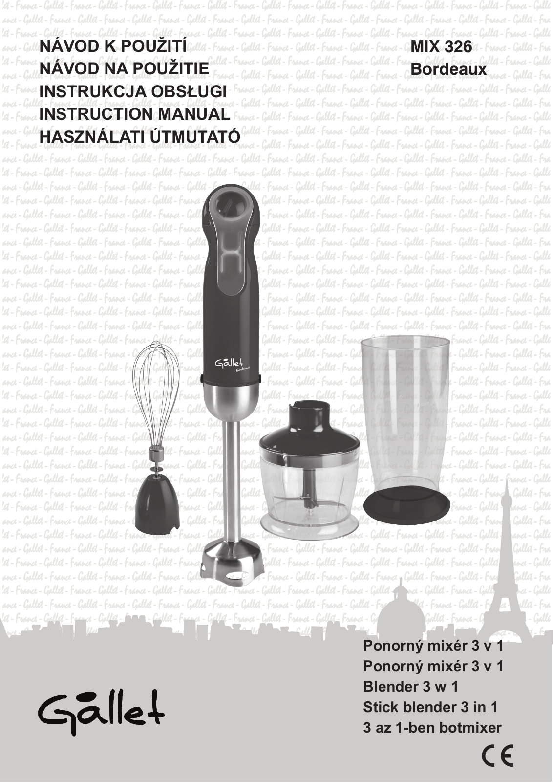 Gallet MIX326 User Manual