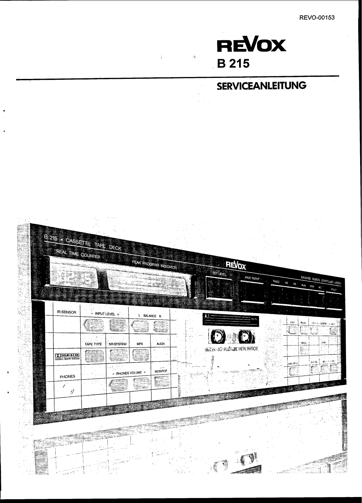 Revox B-215 Service manual