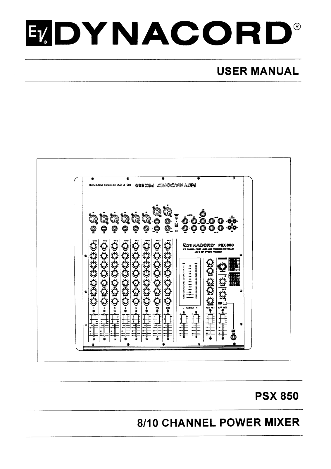 Dynacord PSX 850 User Manual 2