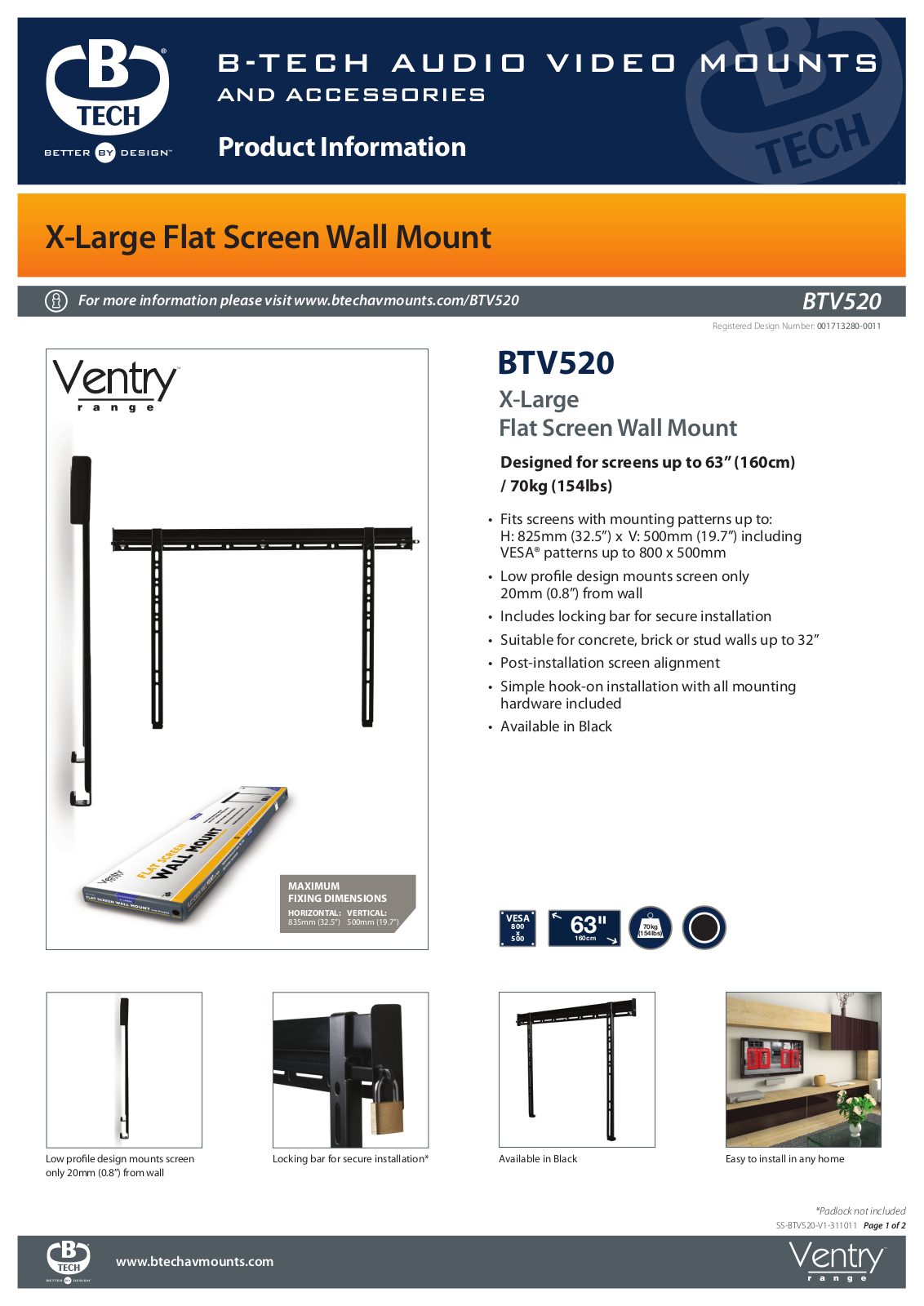 B-Tech BTV520 User Manual