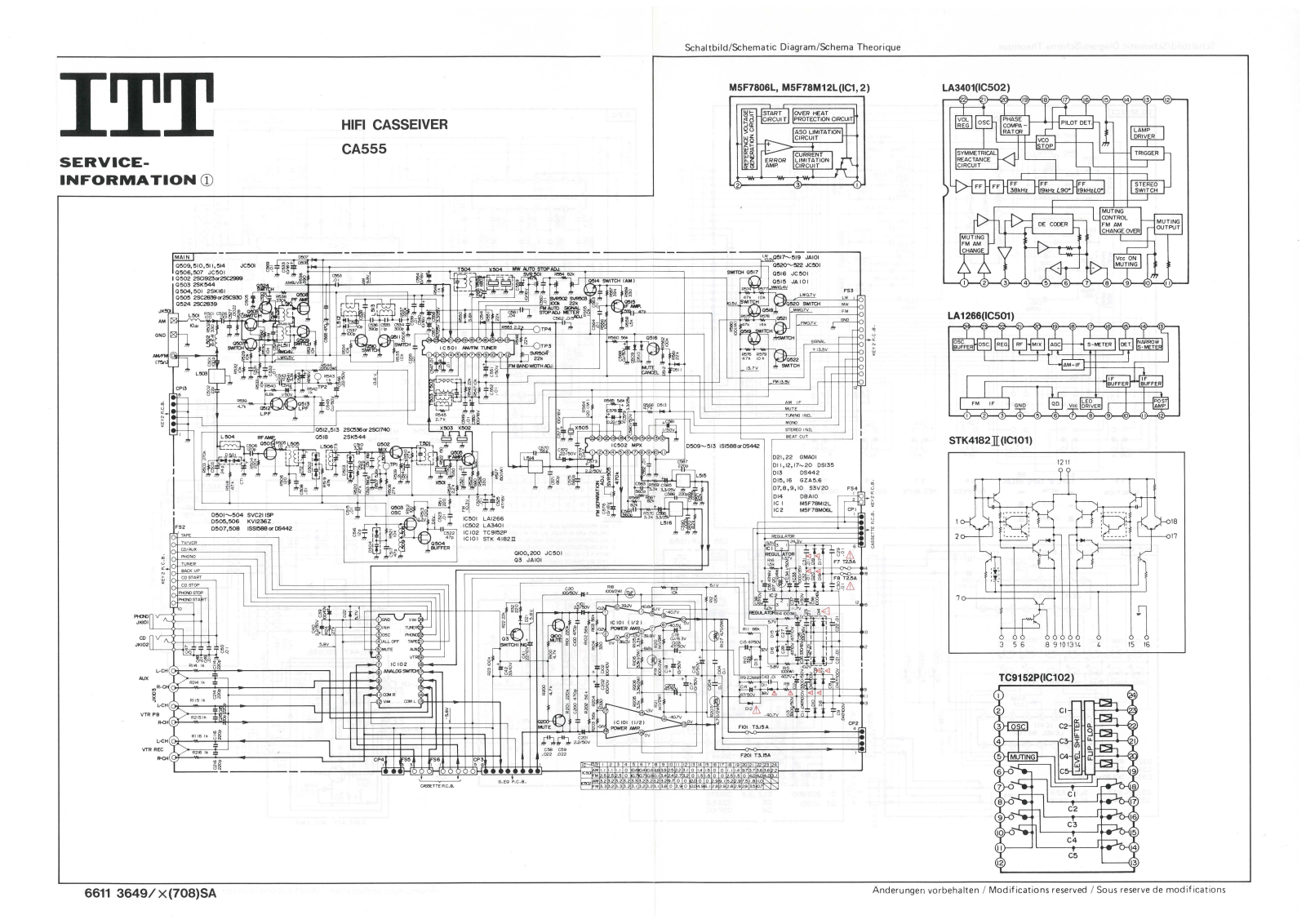 ITT Ca 555 Schematic