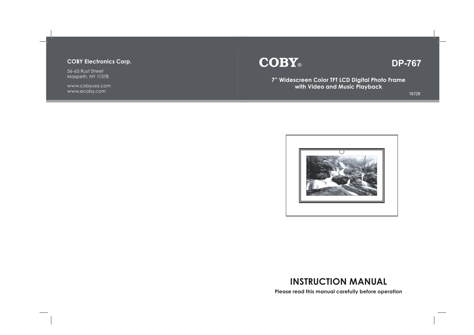 COBY electronic DP-767 User Manual