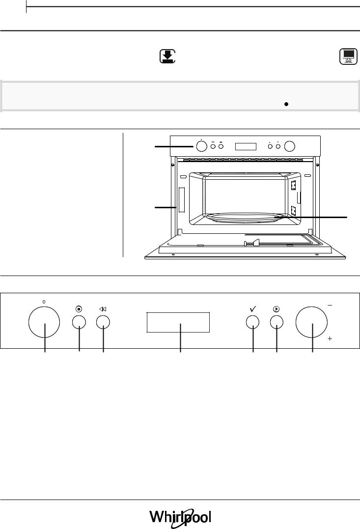 WHIRLPOOL AMW 784/IX Daily Reference Guide