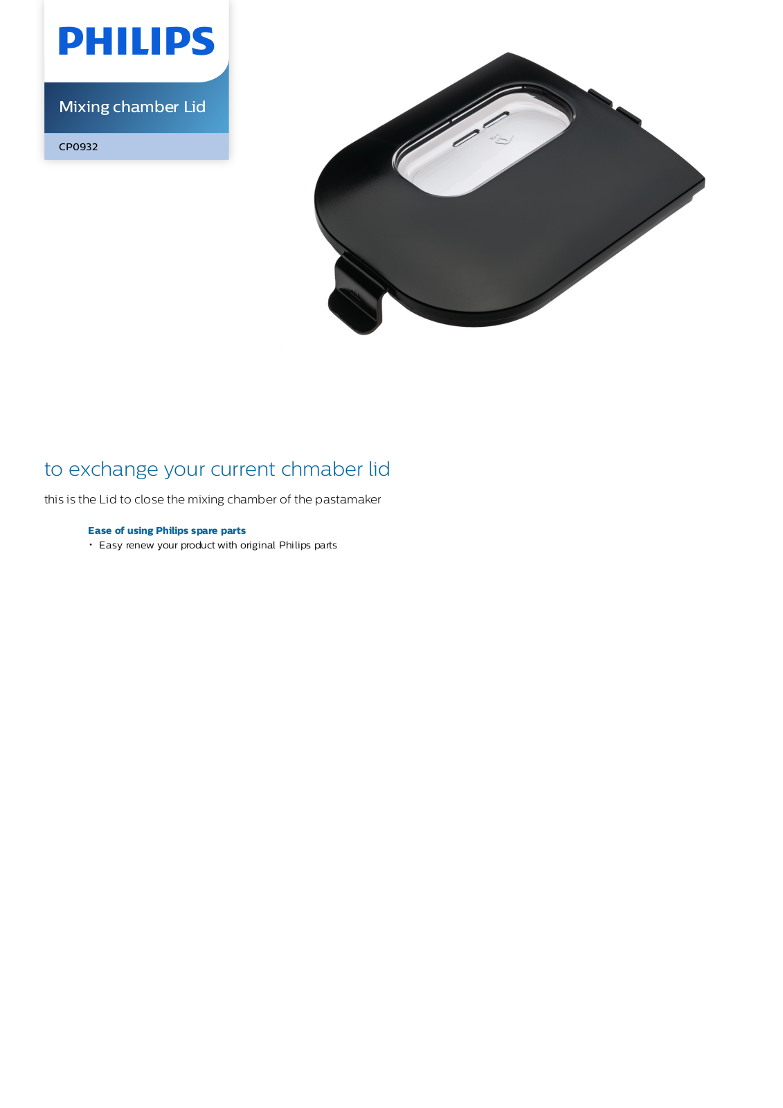 Philips CP0932/01 Leaflet - ManualMachine.com