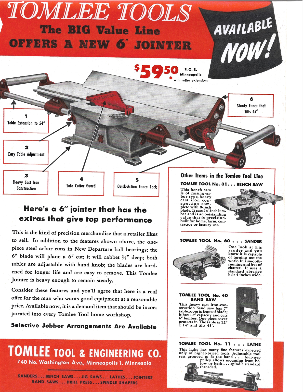 Tomlee Tool & Engineering Tomlee full-page ads Other - ManualMachine.com