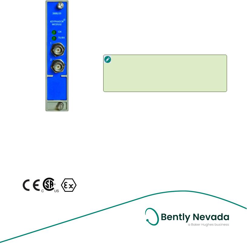 Bently Nevada 3500/25 Data sheet