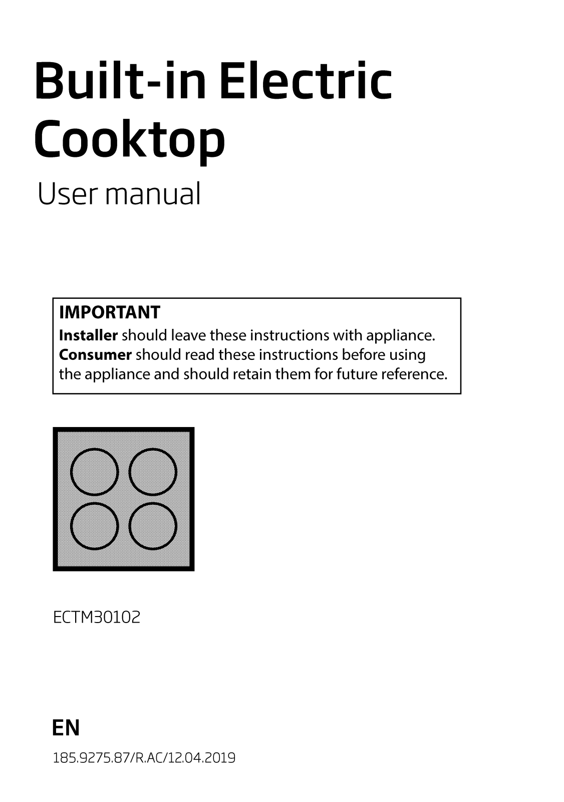 Beko ECTM30102 User Manual