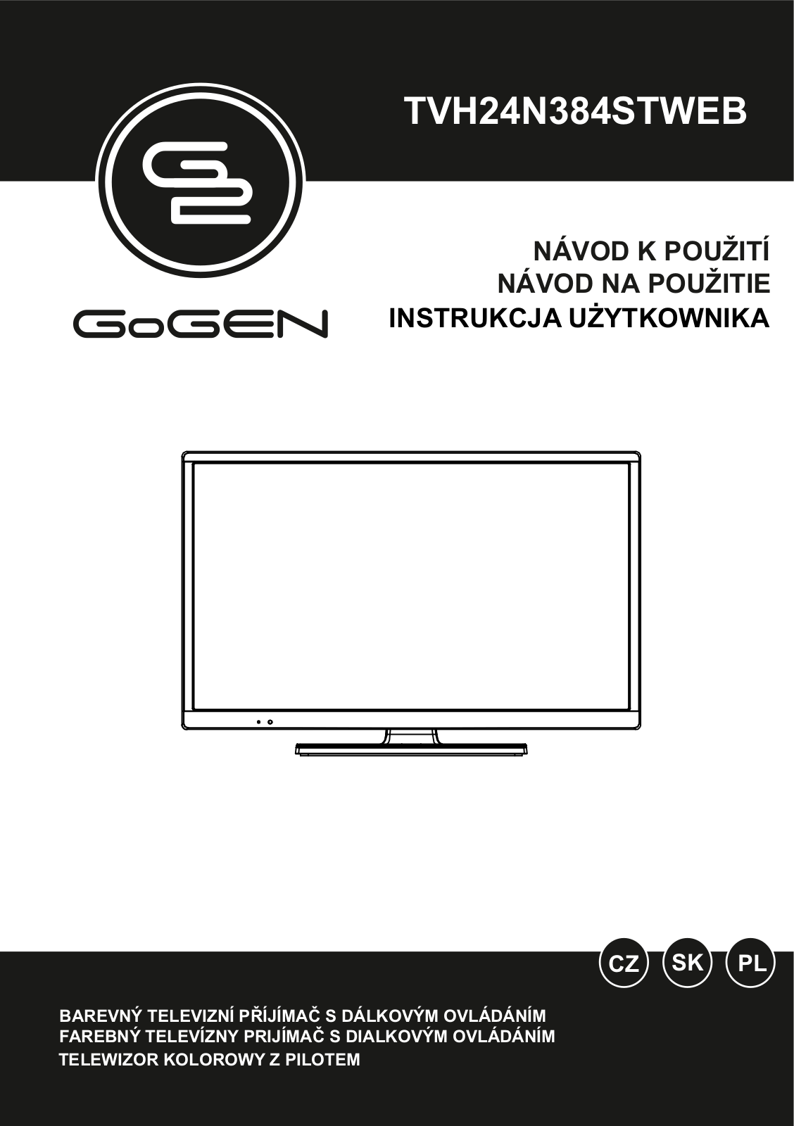 GoGEN TVH 24N384 STWEB User Manual