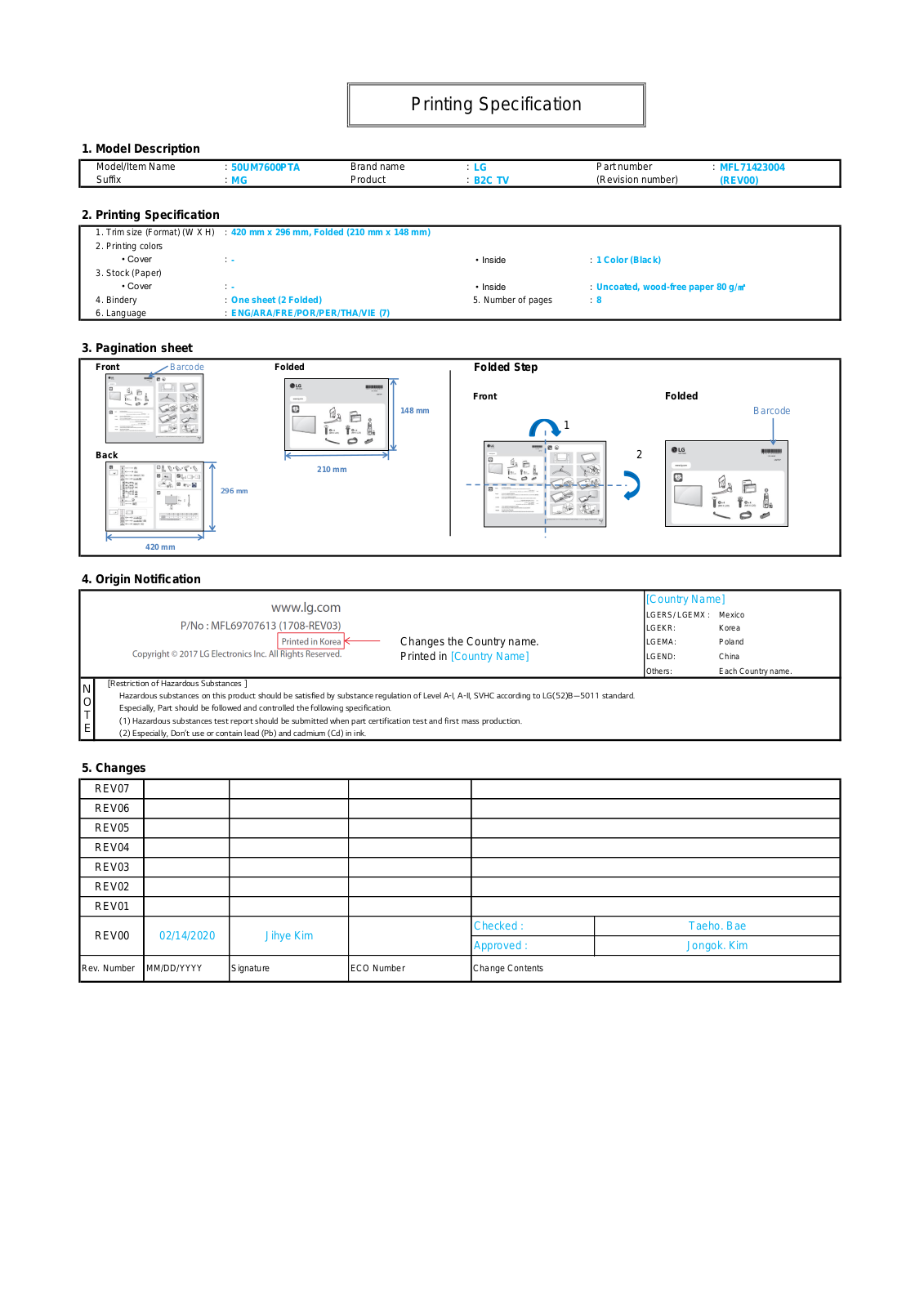 LG 43UM7600PTA QUICK SETUP GUIDE