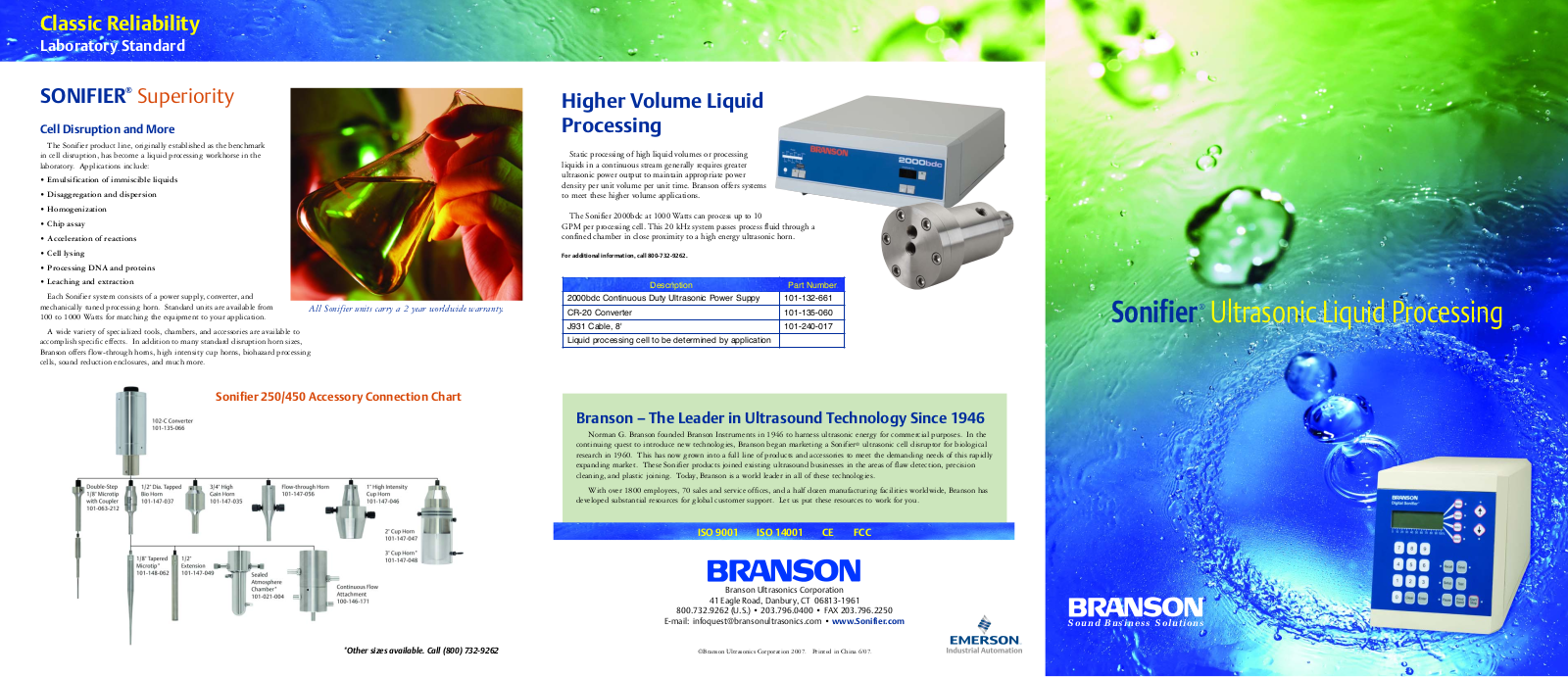 Emerson Digital SLP Cell Disruptor Brochure