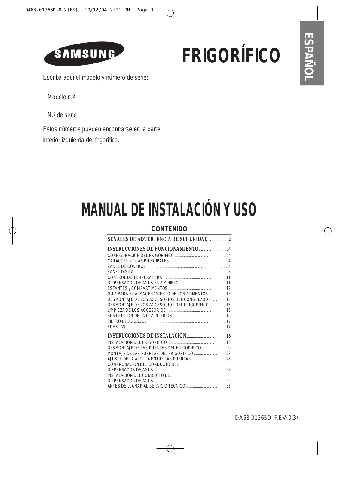 Samsung RS26ZUSH User Manual