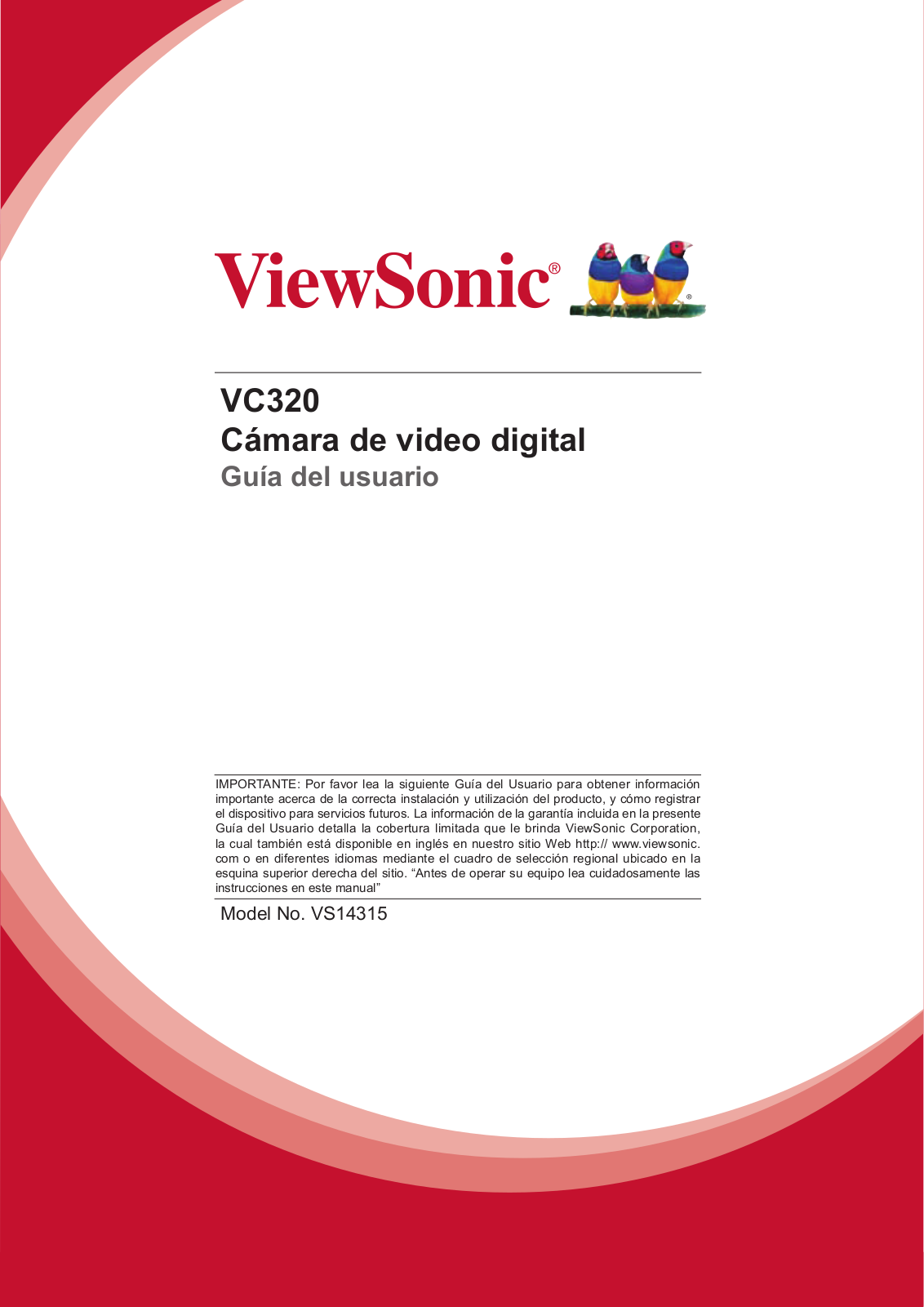 ViewSonic VC-320 Instruction Manual