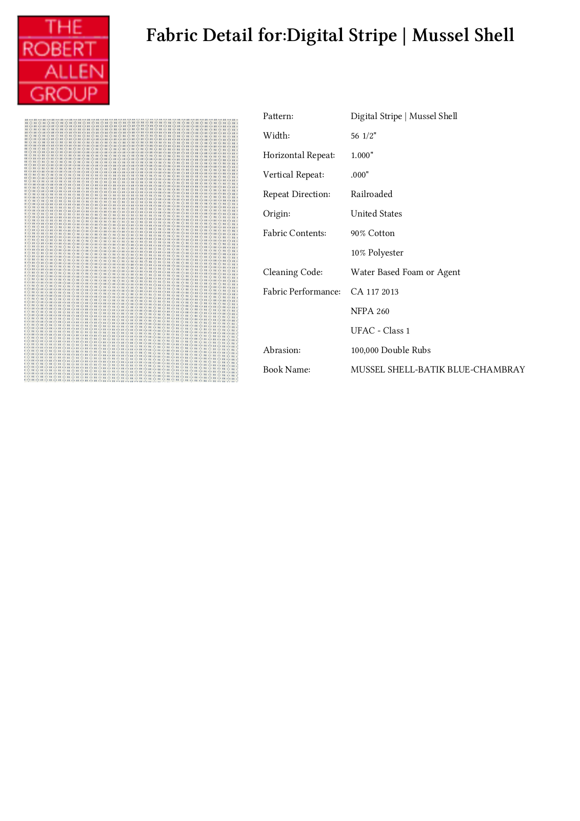 Robert Allen RALF1251 Specifications - ManualMachine.com