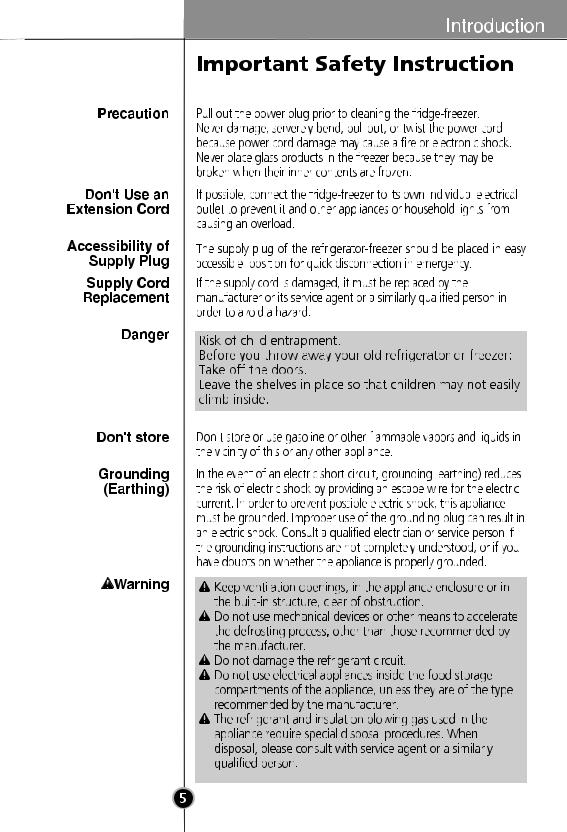 LG GC-399SQA User Manual