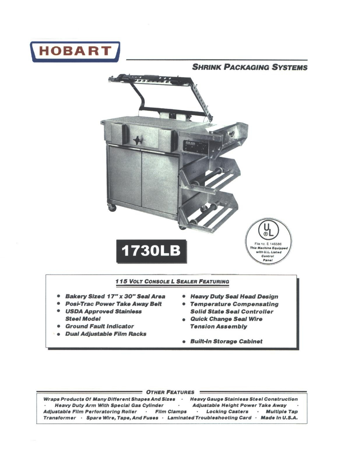 Hobart 1730LB User Manual