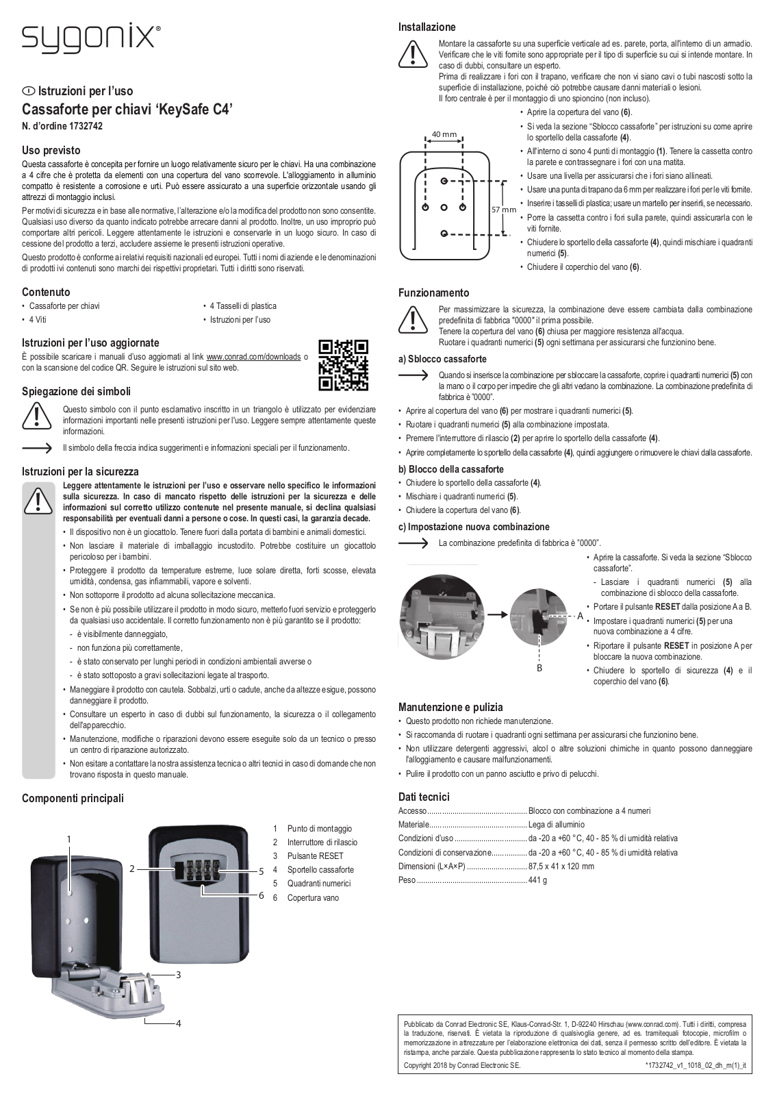 Sygonix SY-3465484 User guide