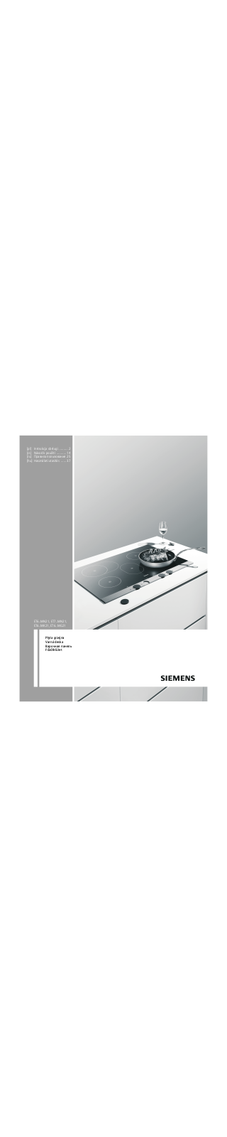 Siemens ET675MG21E User manual