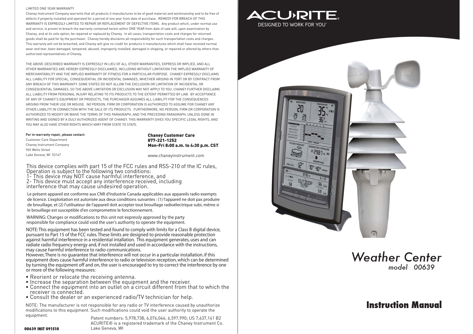 Chaney Instrument 3N1TXR Users Manual