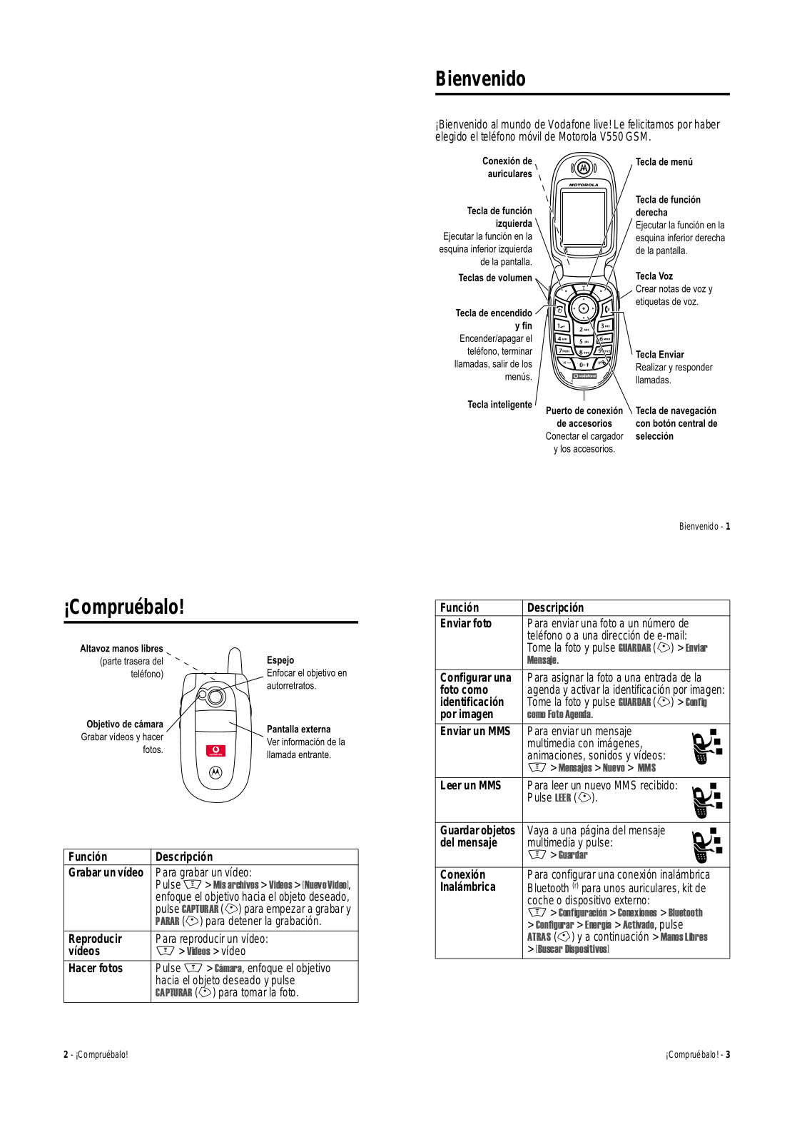 Motorola V550 User Manual