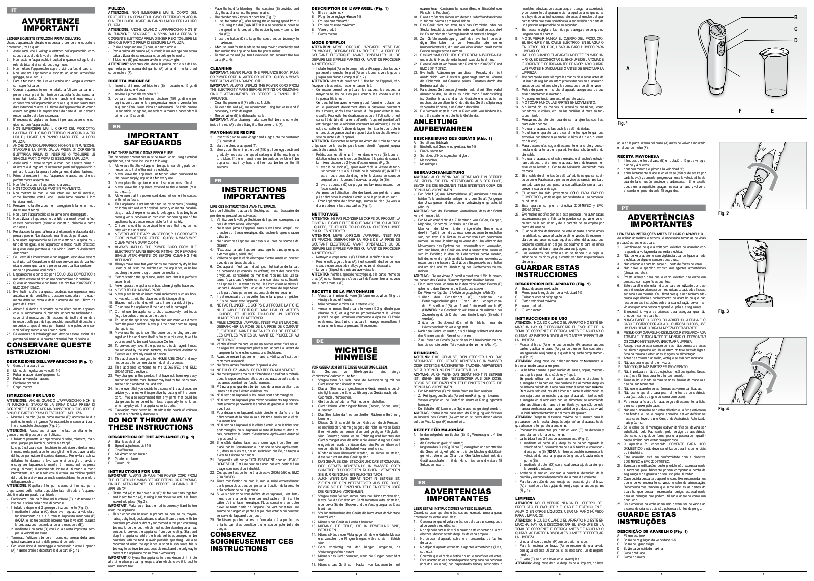 Ariete 883/1 User guide - ManualMachine.com