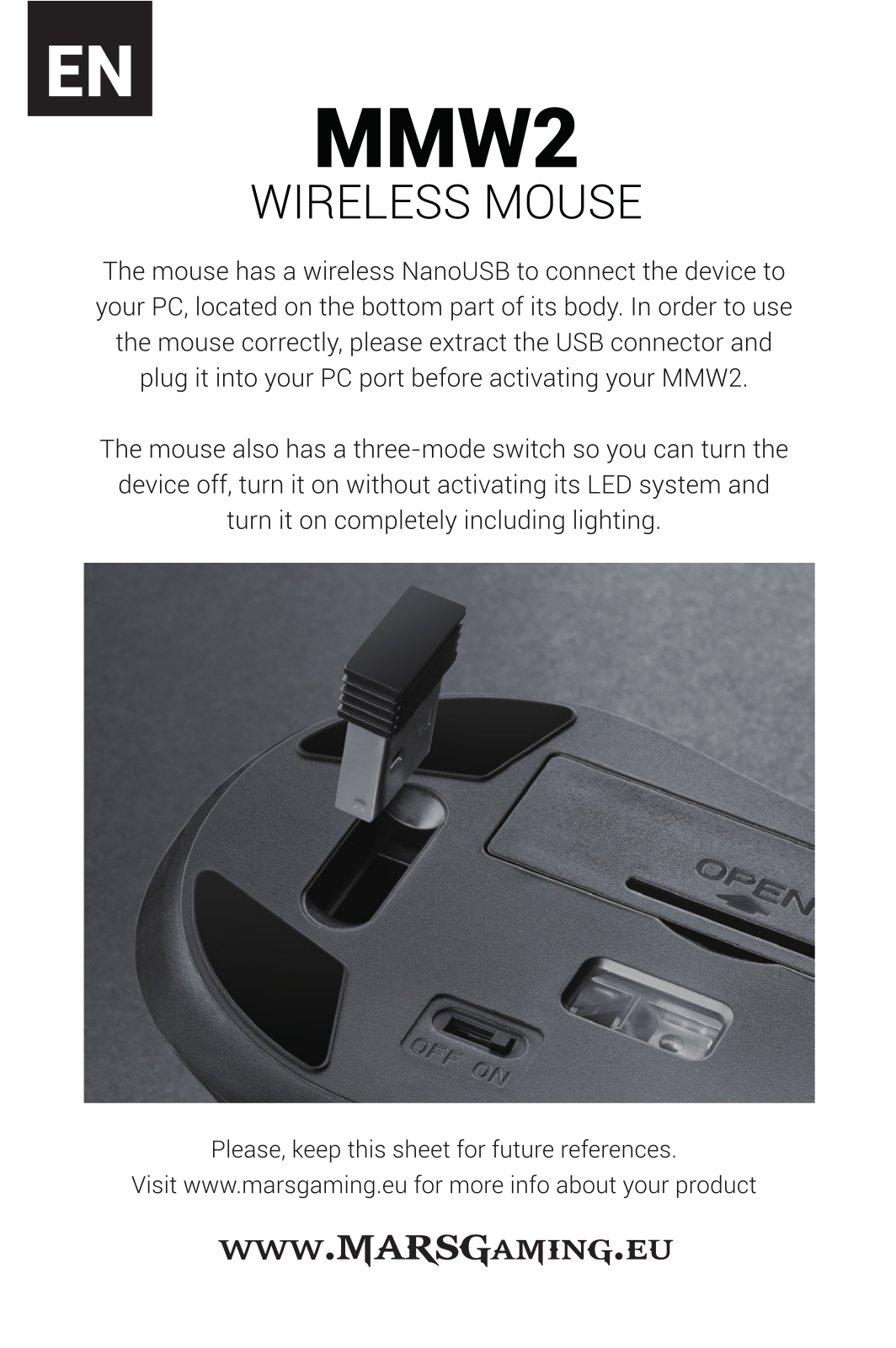 Mars Gaming MMW2 User Manual