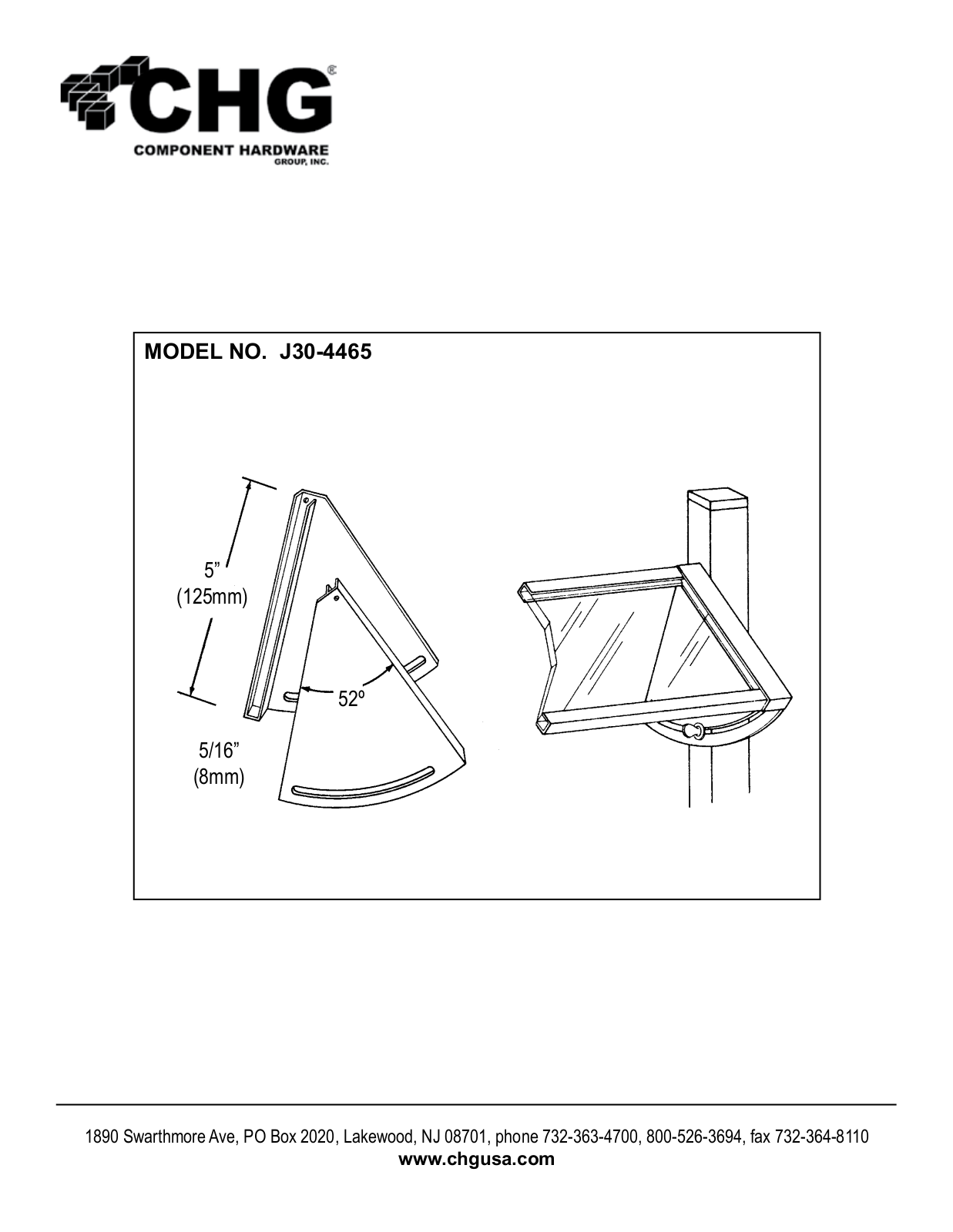 Component Hardware J30-4465 User Manual