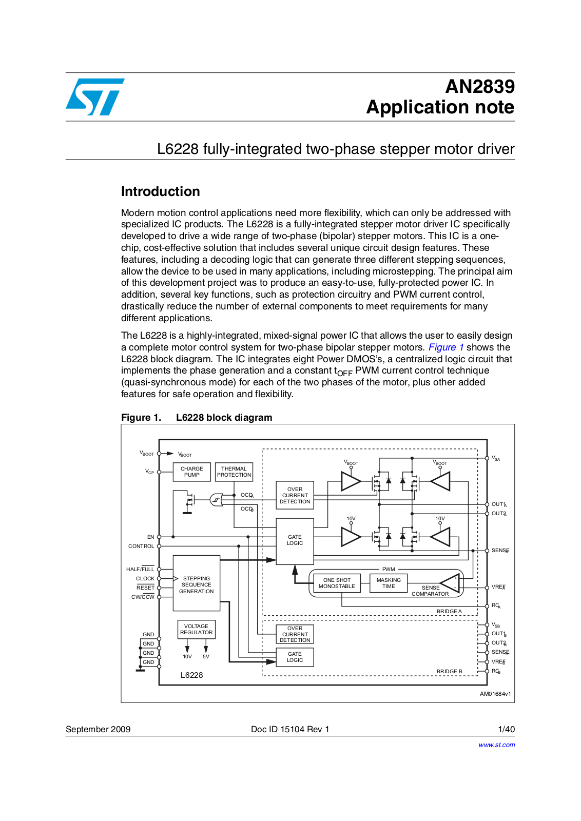 ST AN2839 APPLICATION NOTE