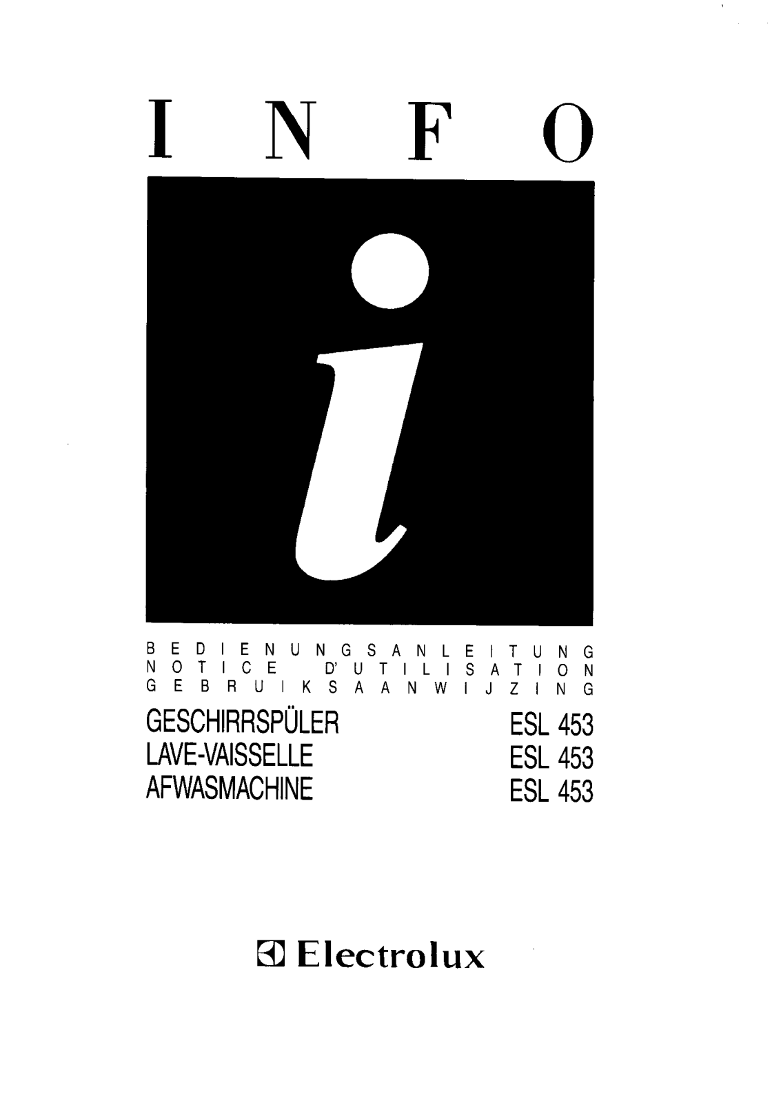 AEG ESL453 User Manual