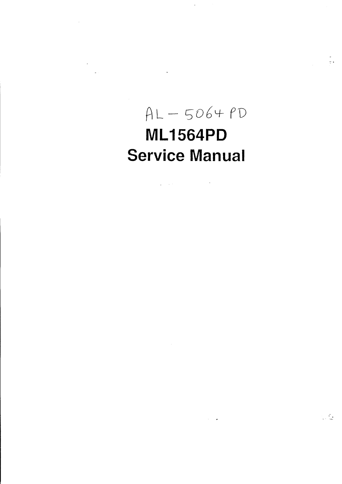 Mitac ml1564pd Service Manual