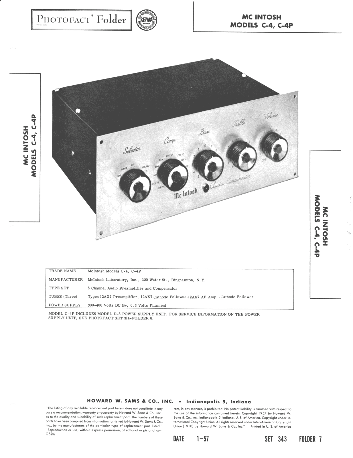 McIntosh C-4-P Schematic