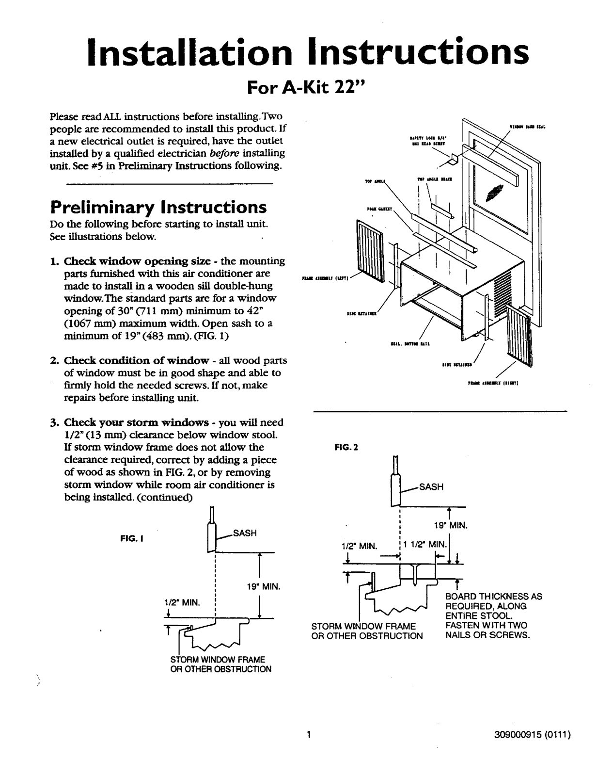 Kenmore 25372115200 Installation Guide - ManualMachine.com