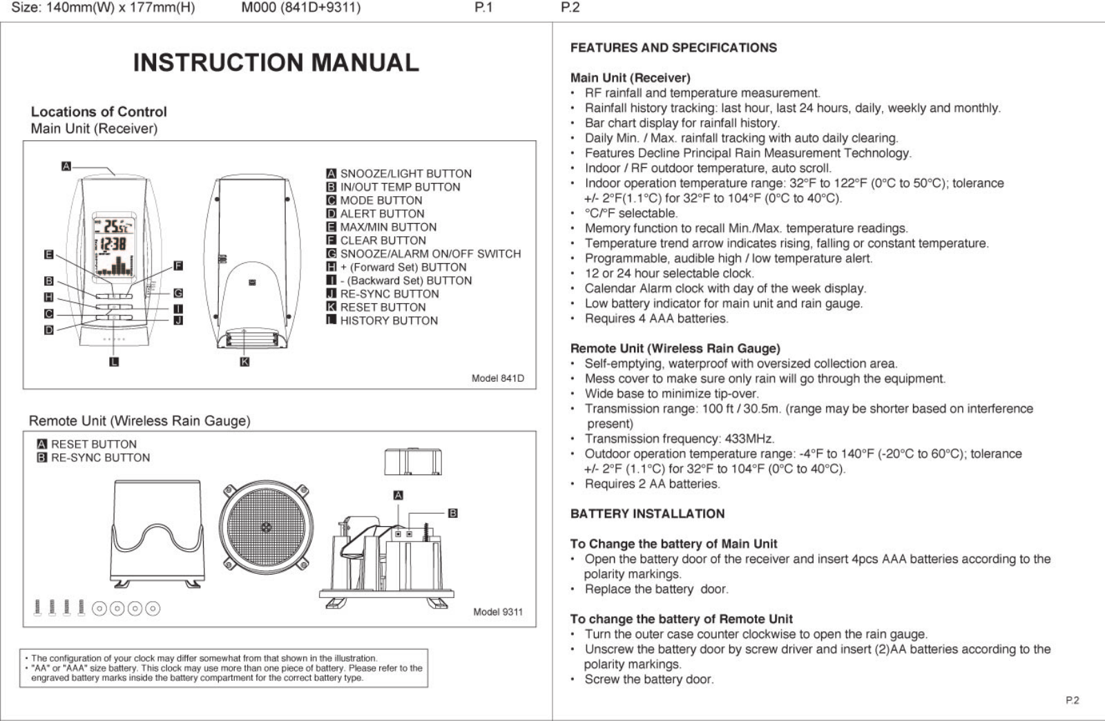 Electronics Tomorrow 841D60406 User Manual