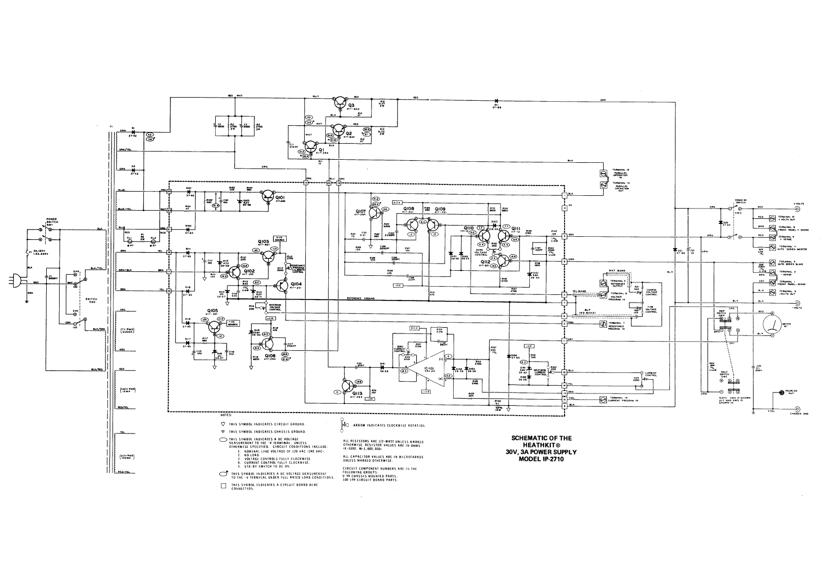 Heathkit ip 2710 schematic