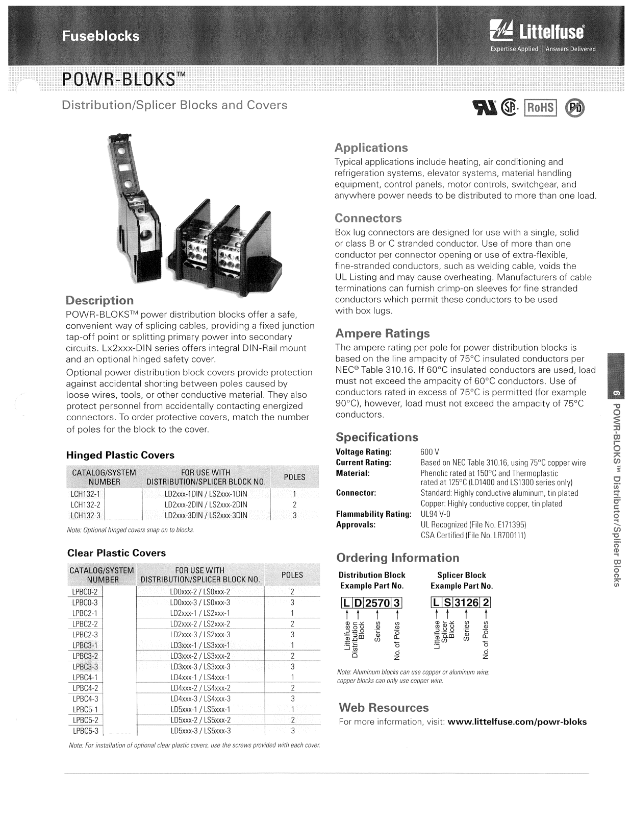 Littelfuse POWR Blocks Catalog Page