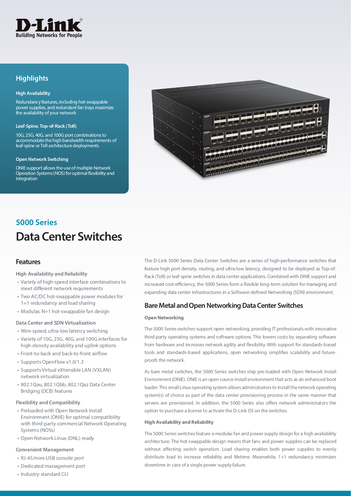 D-Link DXS-5000-54S, DQS-5000-32S, DQS-5000-32Q28, DQS-5000-54SQ28 User Manual