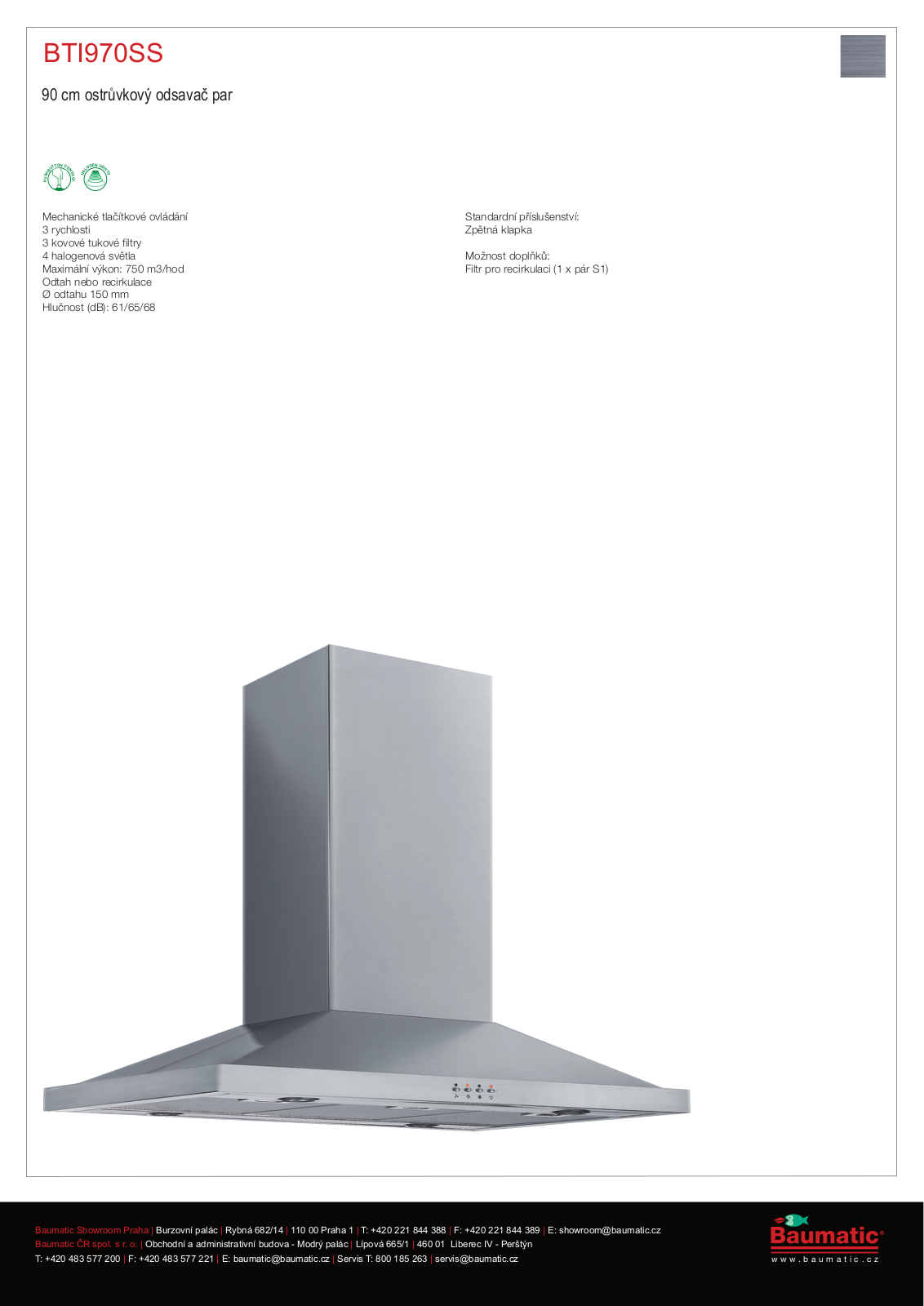 Baumatic BTI970SS User Manual