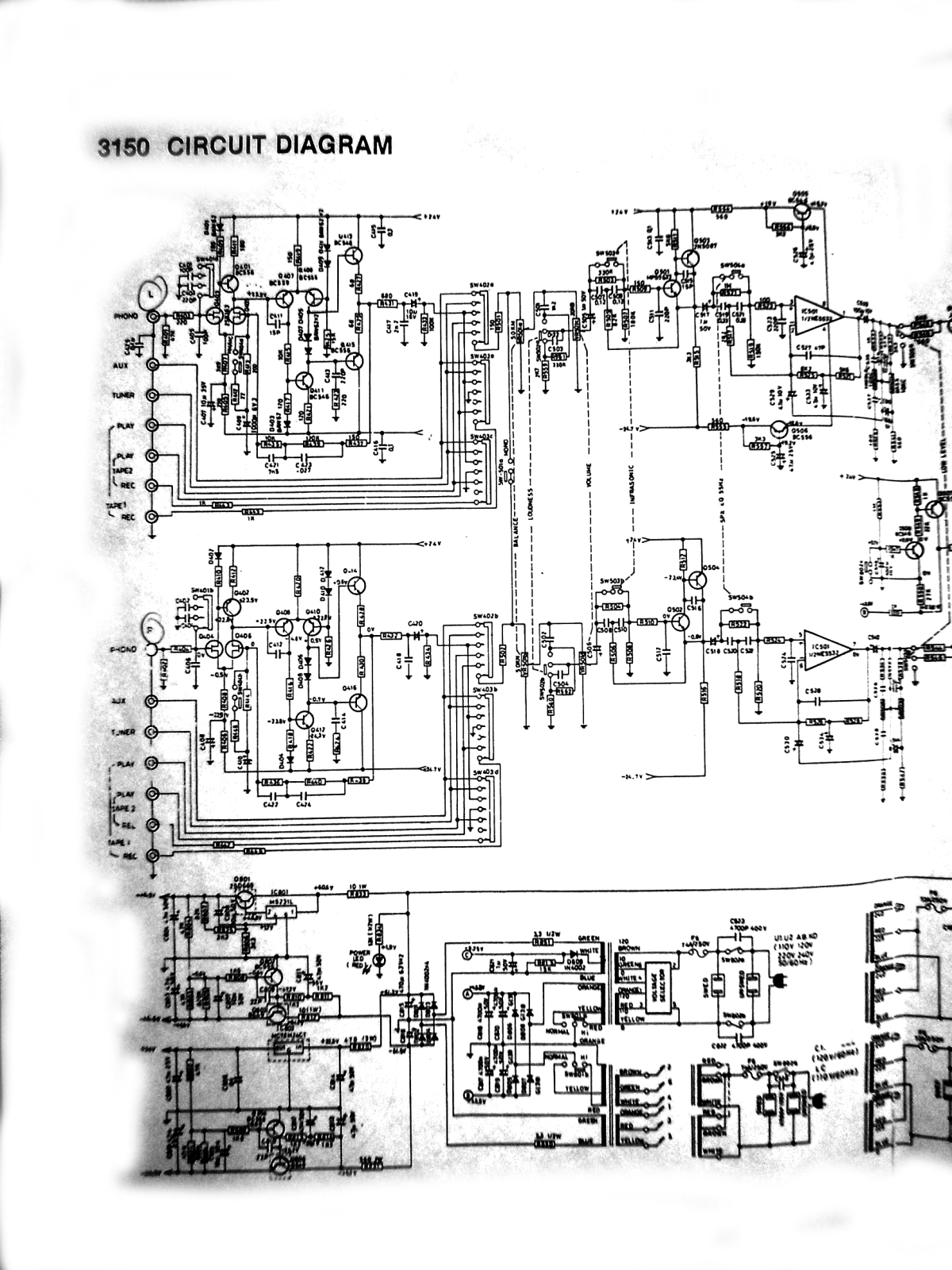 NAD 3150 Schematic