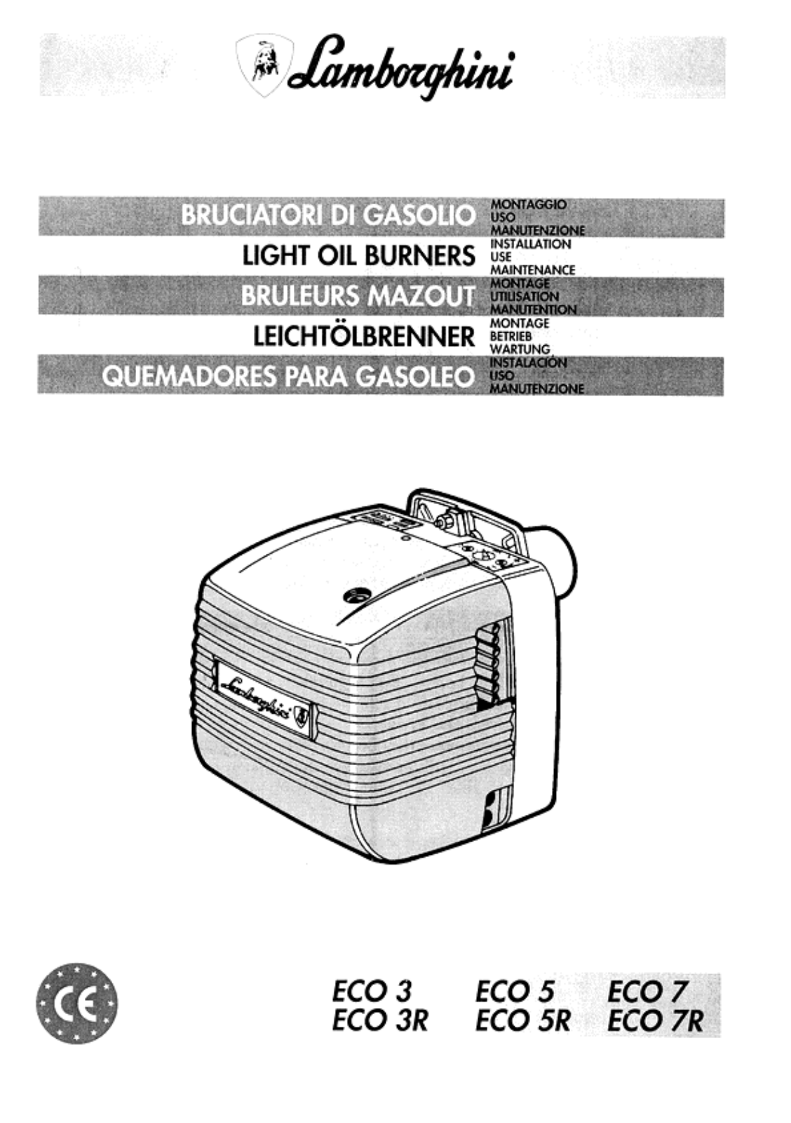 LAMBORGHINI ECO 3, ECO 7 User Manual