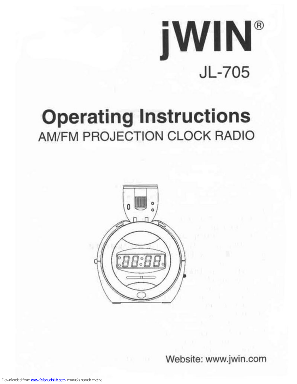 jWIN JL-705 Operating Insructions - ManualMachine.com