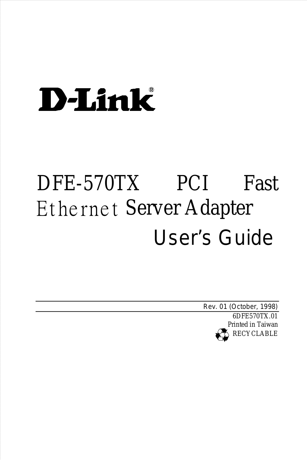 D-Link DFE-570TX User Manual