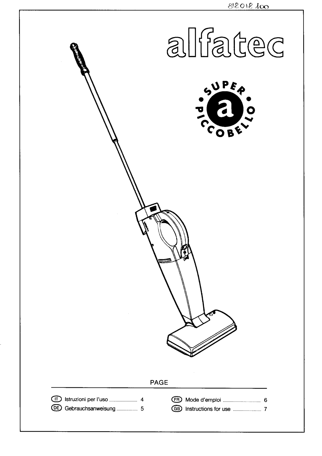 AEG ZB256C, ASB56 User Manual