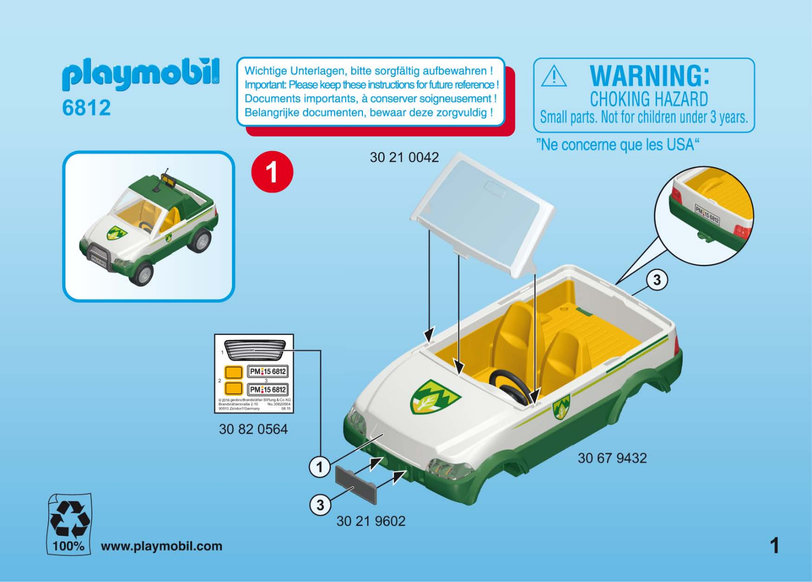 Playmobil 6812 Instructions