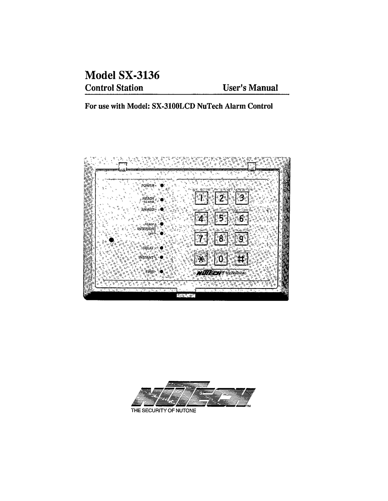 Nutech SX-3136 User Manual