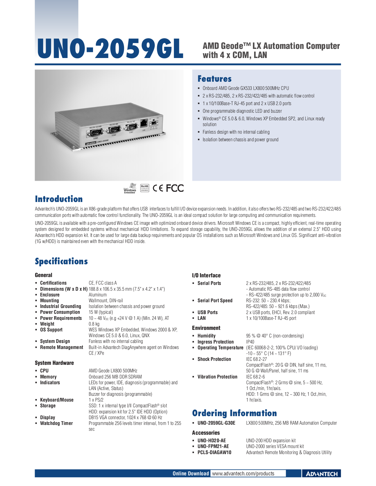 Impulse UNO-2059GL User Manual